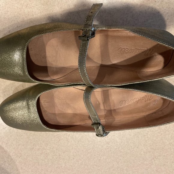 Madewell Metallic Mary Janes - Picture 7 of 8